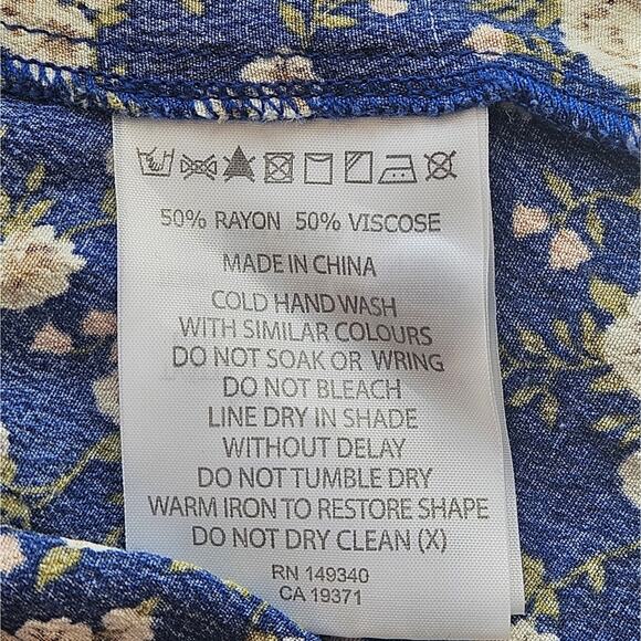 Rolla’s x Free People | Valerie Rambling Rose Dress in French Blue Size Small - Picture 5 of 14